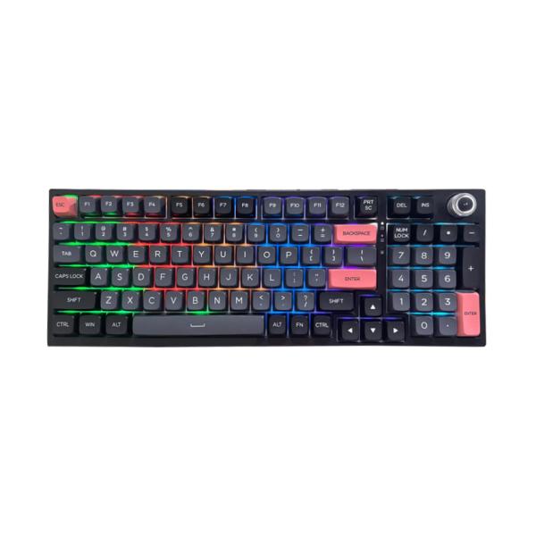 Bàn phím máy tính gaming cơ có dây Asestek AK98 black grey