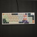 Bàn phím máy tính gaming cơ có dây Asestek AK98 grey white