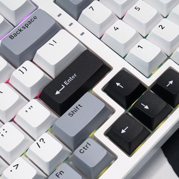 Bàn phím máy tính gaming không dây Sorex SK98W gray black Rgb 3 mode