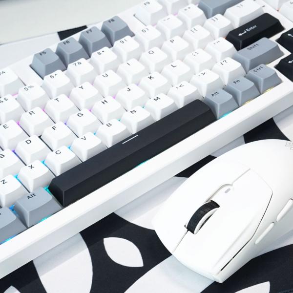 Bàn phím máy tính gaming không dây Sorex SK98W gray black Rgb 3 mode