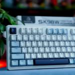 Bàn phím máy tính gaming không dây Sorex SK98W gray black Rgb 3 mode
